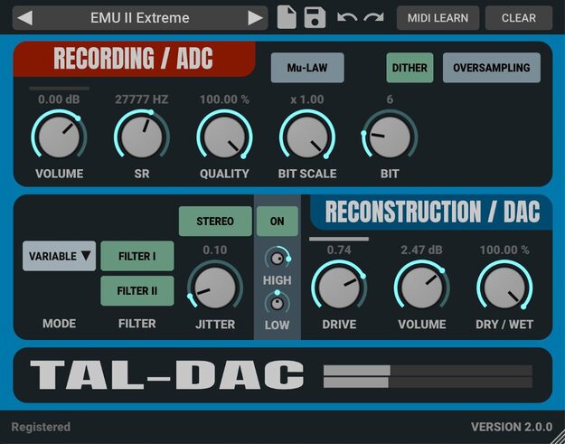 TAL-DAC interface