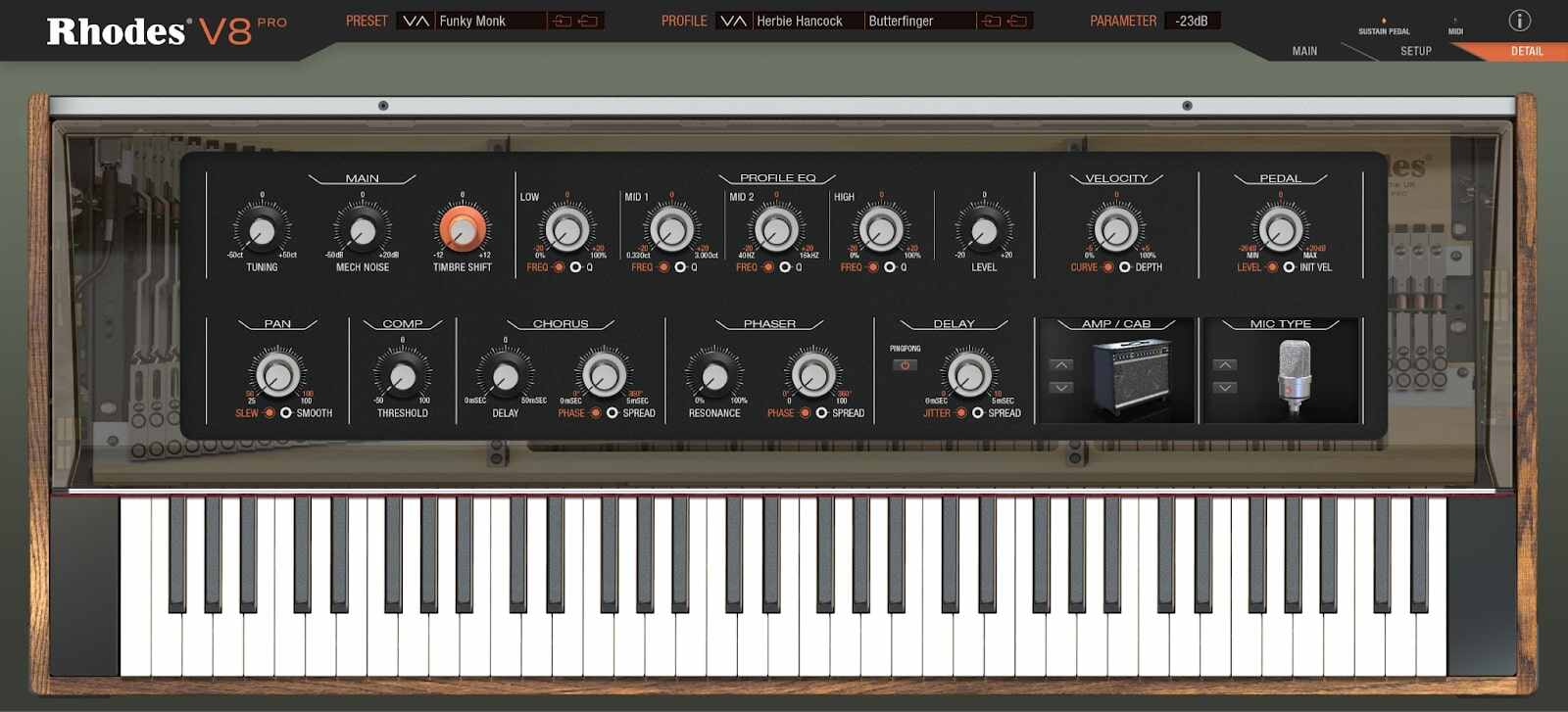 Rhodes V8 Virtual Instrument - UI 3