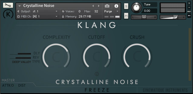 KLANG FREEZE: Crystalline Noise
