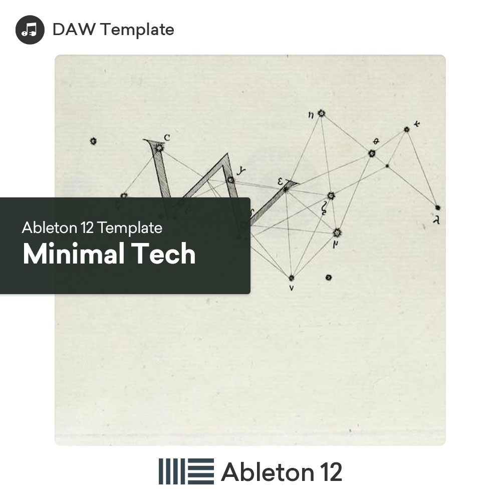 Minimal Tech Ableton 12 Template - Square