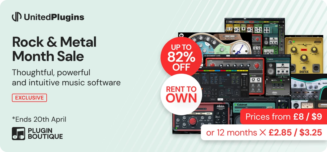 United Plugins Rock & Metal Month Sale (Exclusive)