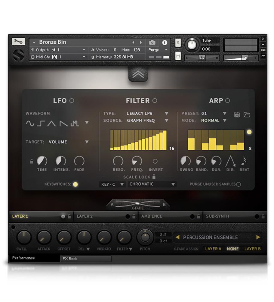 Bronze Bin - User Interface (Performance)