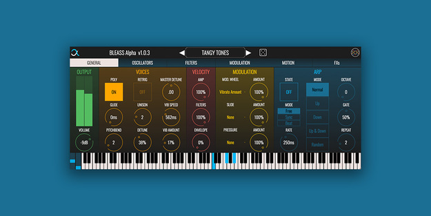 BLEASS Alpha Synthesizer screenshot