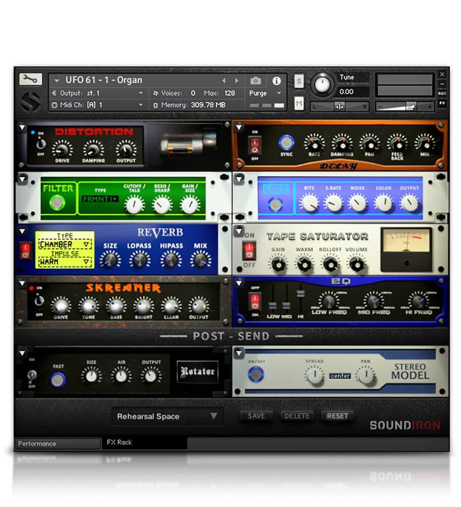 UFO 61 - User Interface (FX Rack)