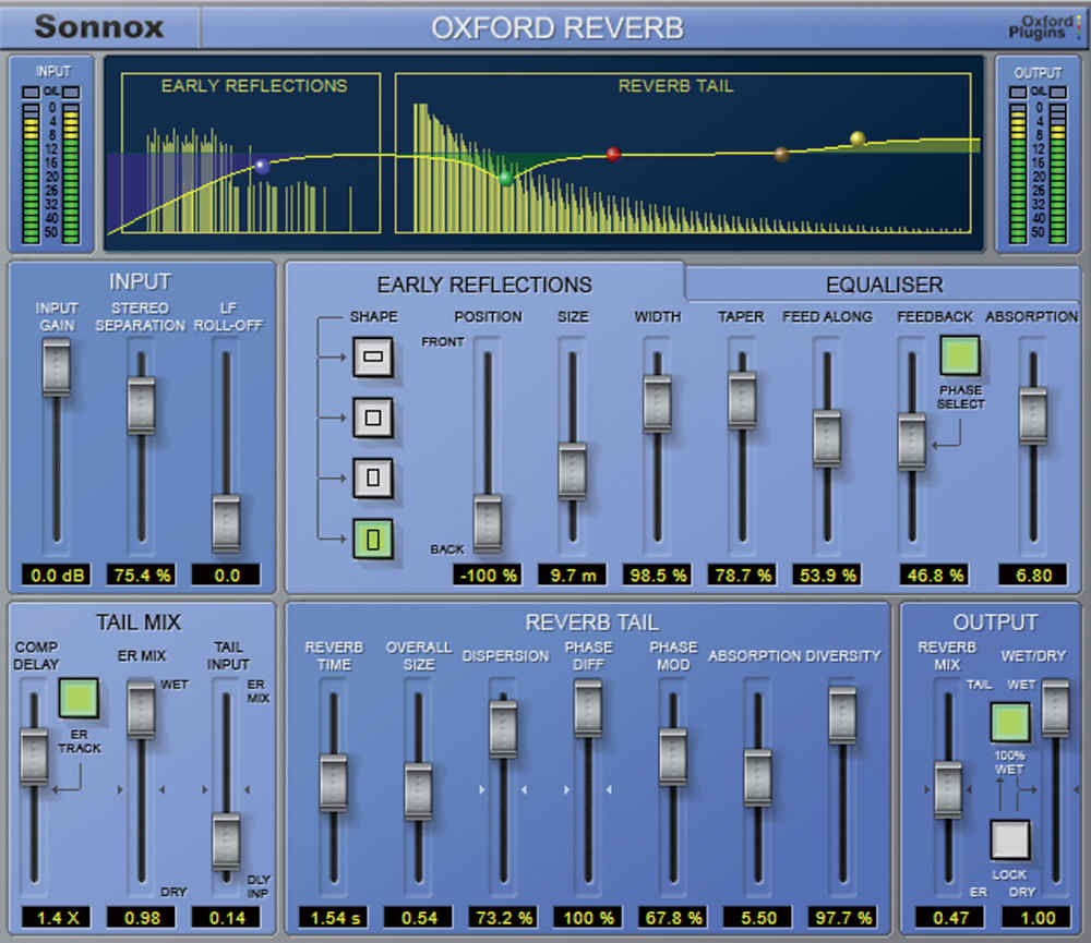 Oxford Reverb User Interface