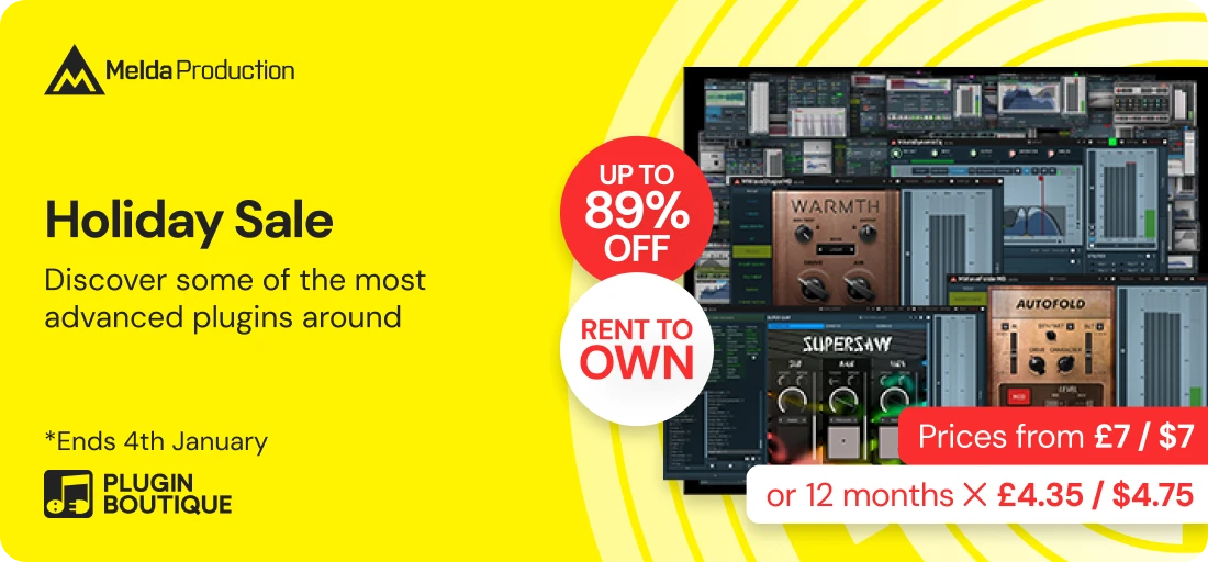 MeldaProduction Holiday Sale