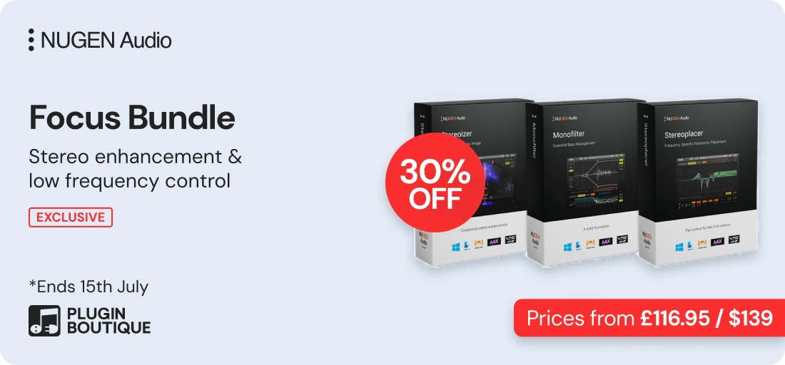 NUGEN Audio Focus Bundle Creative Effects Sale (Exclusive)