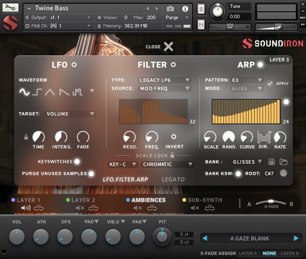 Soundiron Twine Bass - Gliss