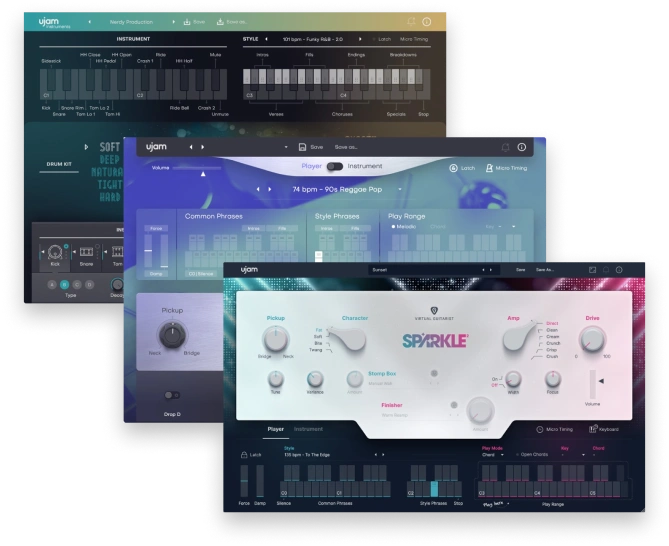 UJAM SPARKLE 2, SOLID 2, & ROYAL 2 Bundle