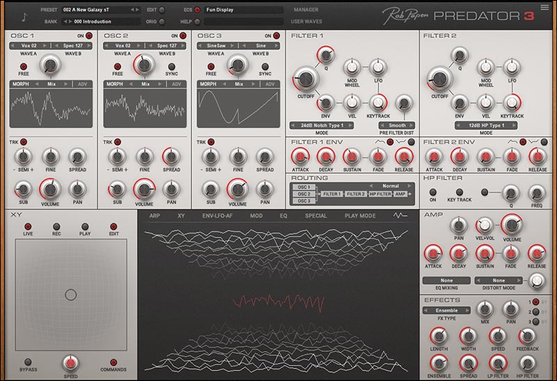 Rob Papen Predator 3 - User Interface
