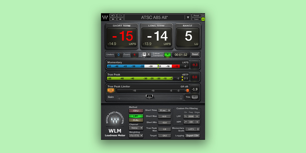 Waves WLM Plus Loudness Meter