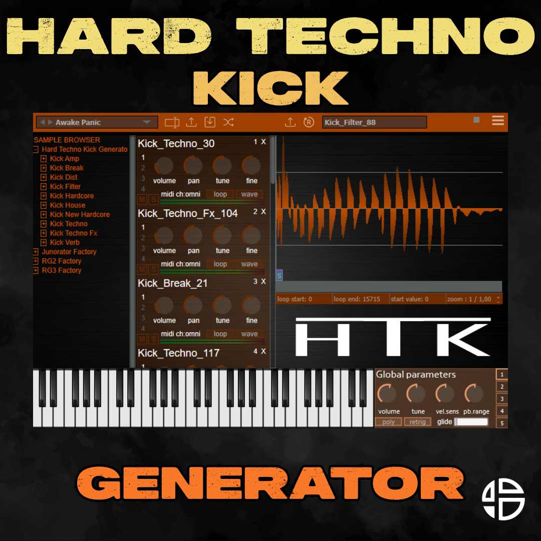 Audio Blast Hard Techno Bundle - Hard Techno Kick Generator