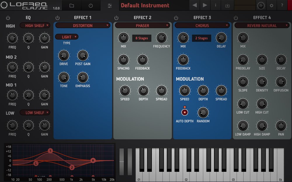 Tracktion RetroMod LoFreq Classic - Settings View