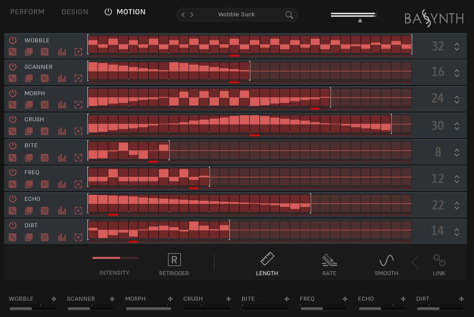 Bassynth - User Interface - Motion Designer