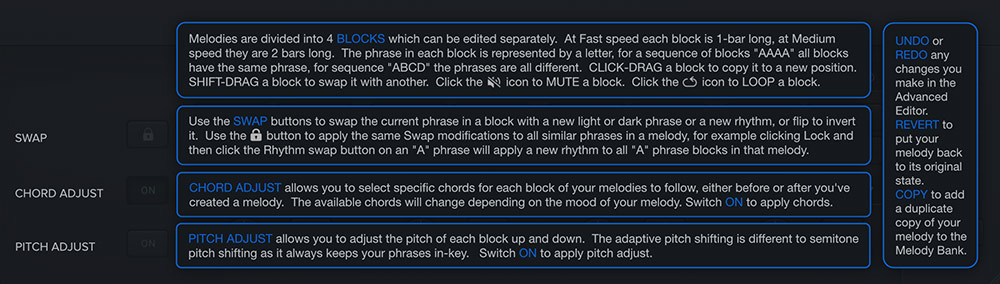 EVAbeat Melody Sauce 2 - Help Tips Advanced GUI