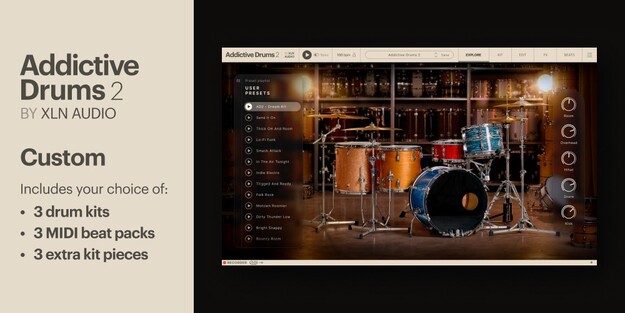 Addictive Drums 2: Custom Collection のセールバナー