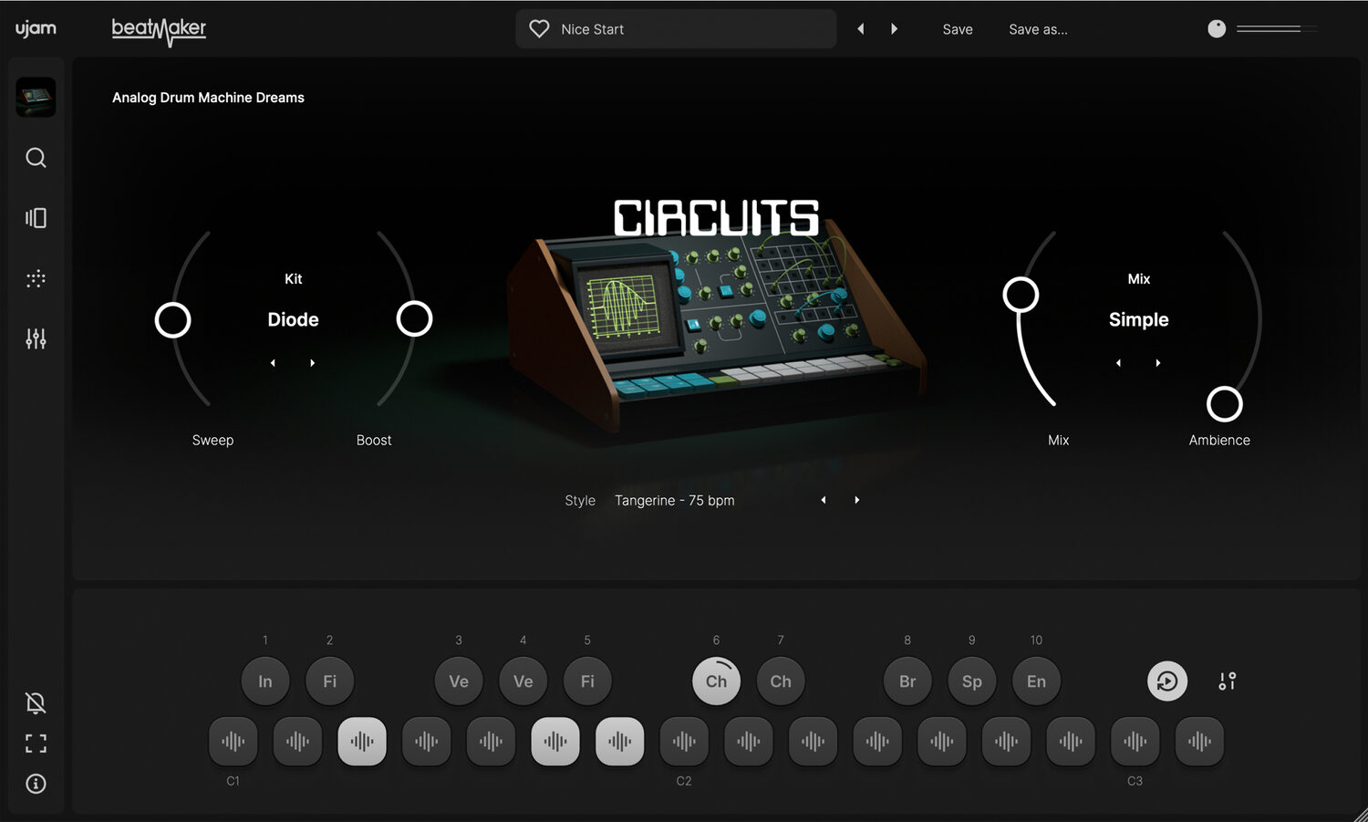 UJAM Beatmaker CIRCUITS - UI