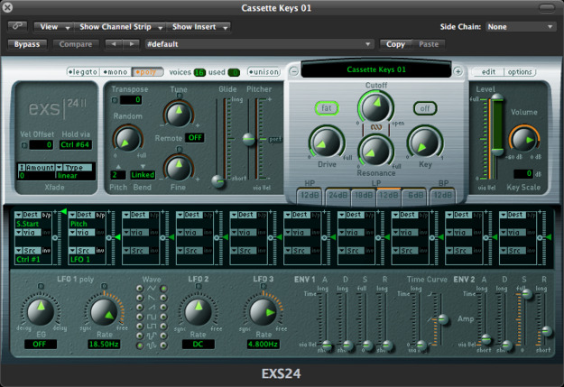 Cassette Keys.01 for Logic screenshot