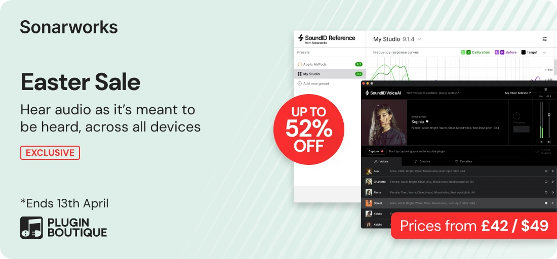 Sonarworks Easter Sale (Exclusive)