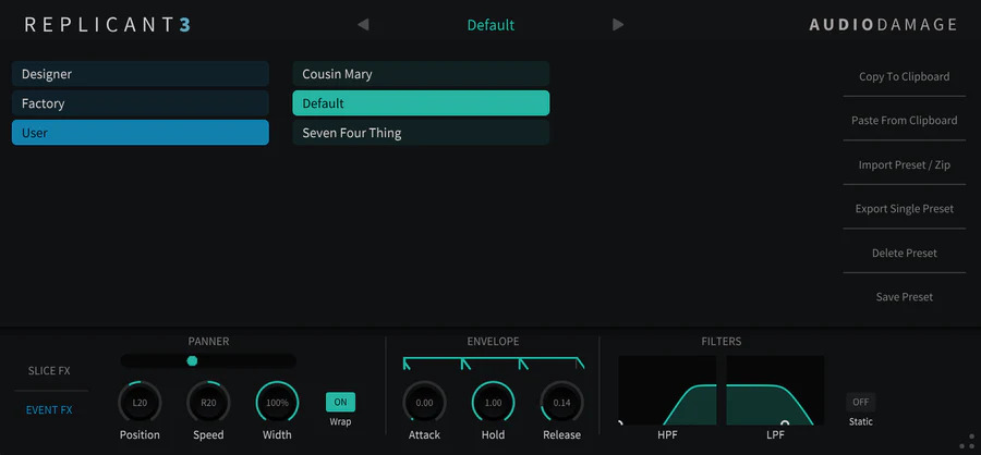 Audio Damage Replicant 3 - UI 3