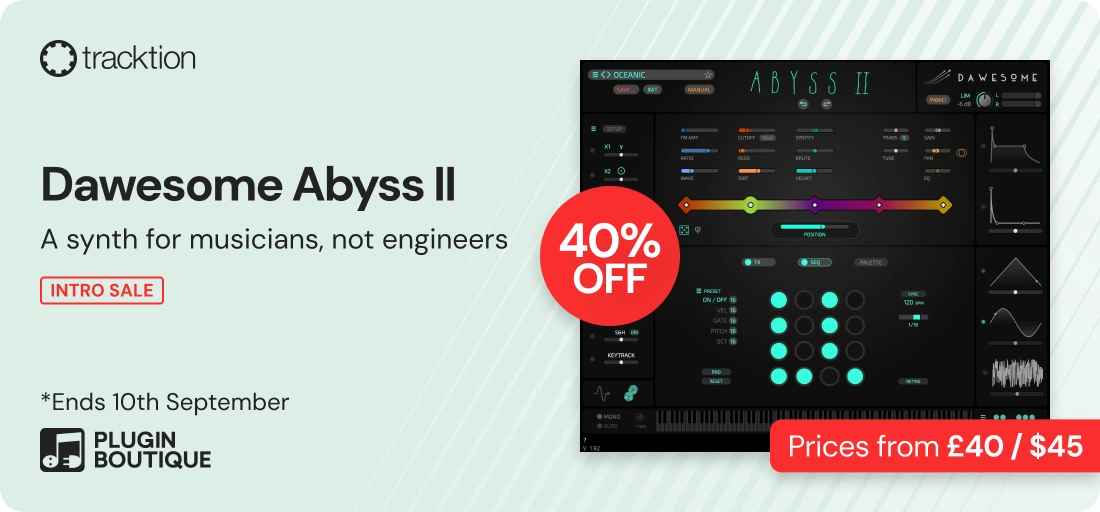 Tracktion Dawesome Abyss II Intro Sale