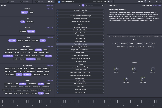 ROLI Equator2 - Browser Screenshot