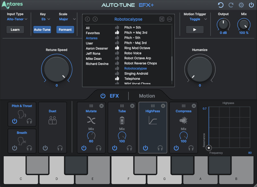 Auto-Tune EFX+ 10.0 - UI 4