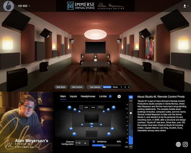 Immerse Virtual Studio | Alan Meyerson screenshot