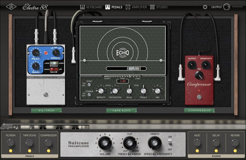 Universal Audio Electra 88 Vintage Keyboard Studio - Pedals
