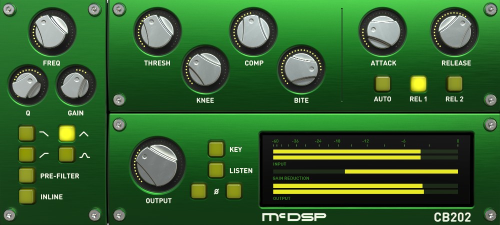 McDSP CompressorBank HD v7 - CB-202 - UI Image