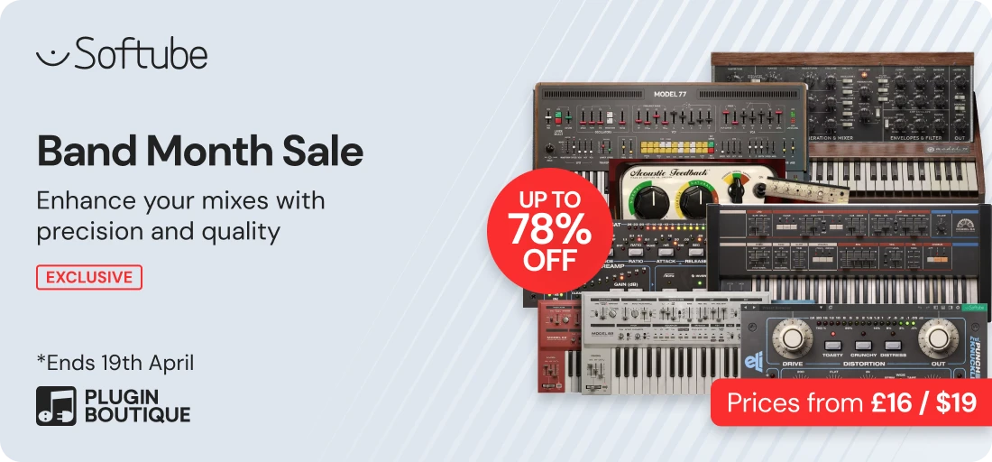 Softube Band Month Sale (Exclusive)