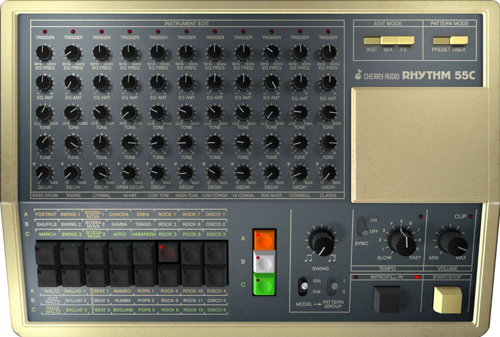 KR-55C Drum Machine - UI 3