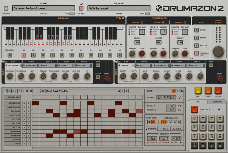 D16 Drumazon 2 - Triggers View