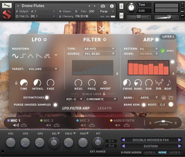 Drone flutes - UI 2 pluginboutique