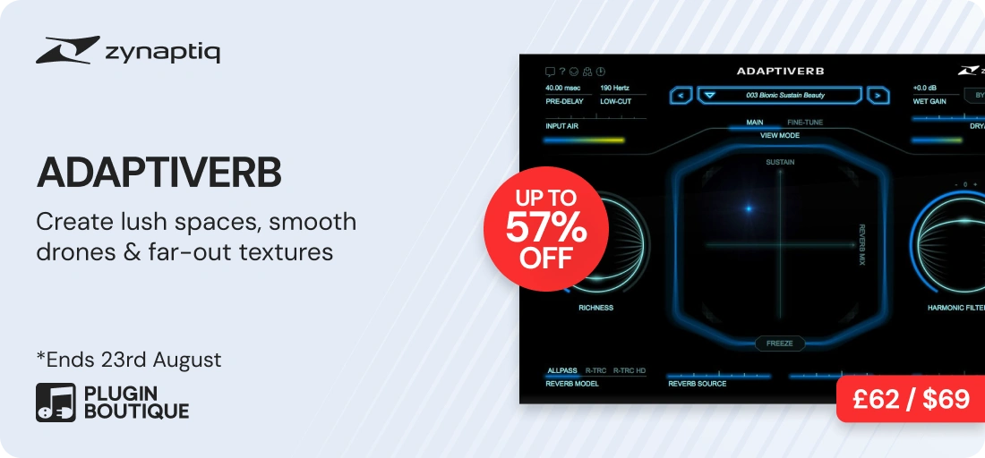 Zynaptiq ADAPTIVERB Summer Madness Sale