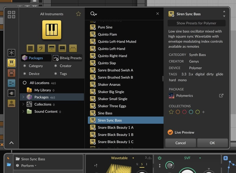 Bitwig Studio 6 Essentials - Browser 2