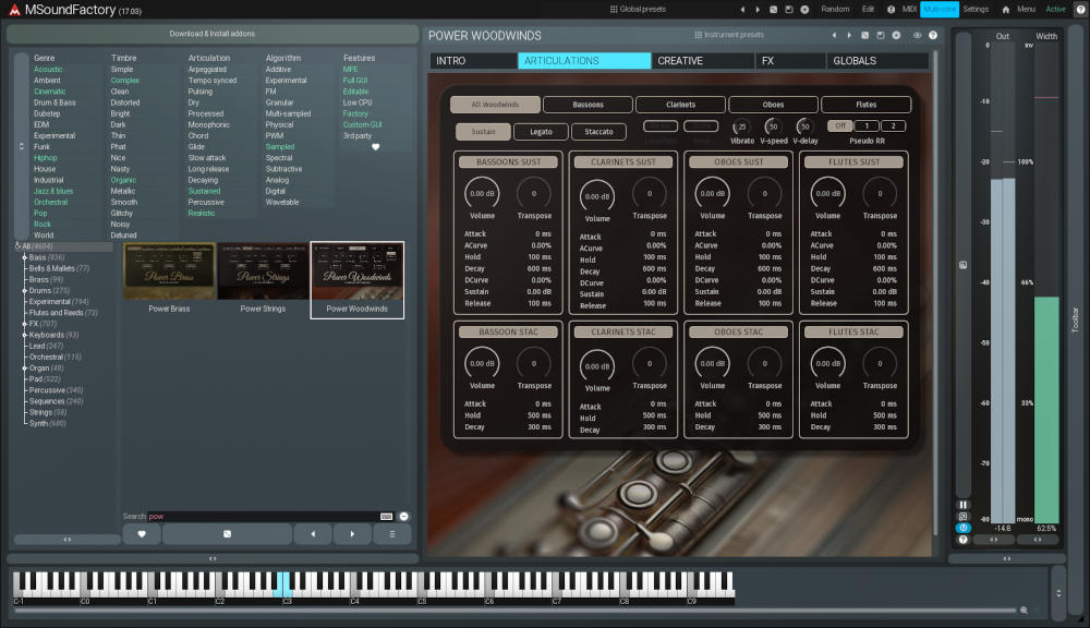 PowerWoodwinds - UI 2