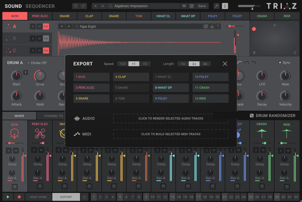 Wave Alchemy Triaz - Export