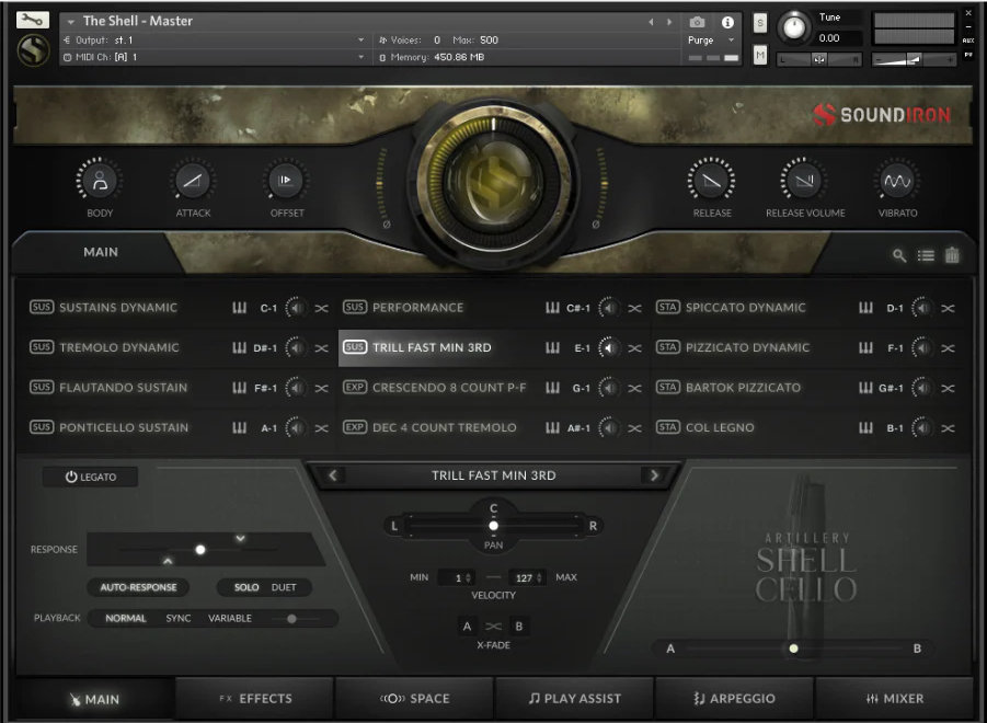 Artillery Shell Cello - UI 1