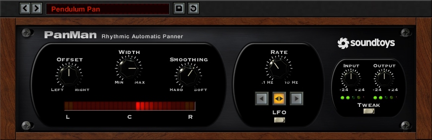 Soundtoys PanMan - User Interface