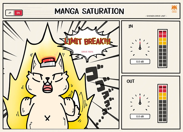 Manga Saturation interface