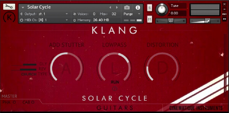 KLANG GUITARS: Solar Cycle - UI
