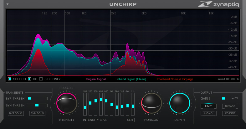 Unchirp - GUI