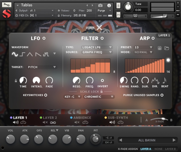 Soundiron Tablas - User Interface (Advanced)