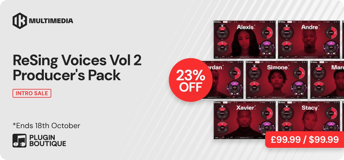 IK Multimedia ReSing Voices Vol 2 Producer's Pack Intro Sale