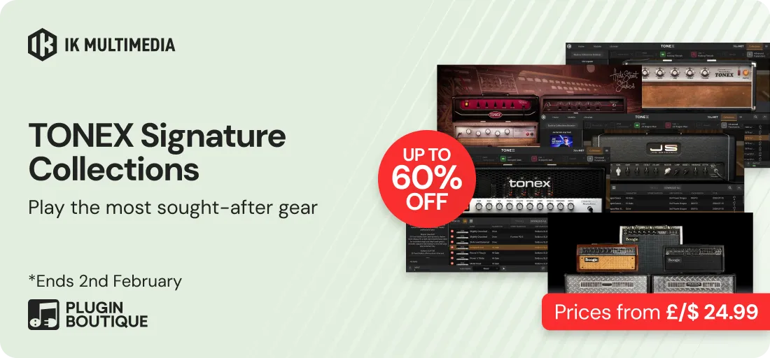 IK Multimedia TONEX Signature Collections New Year Sale