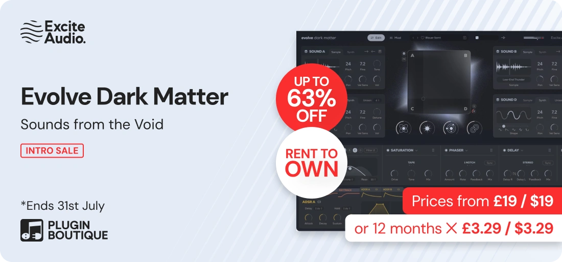 Excite Audio Evolve Dark Matter Intro Sale (Exclusive)