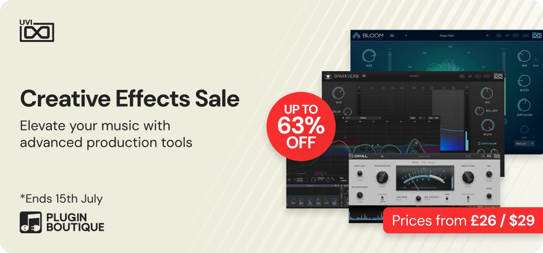 UVI Creative Effects Sale (Exclusive)
