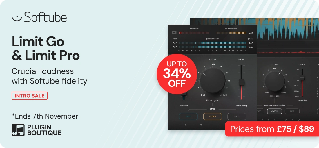 Softube Limit Go & Limit Pro Intro Sale