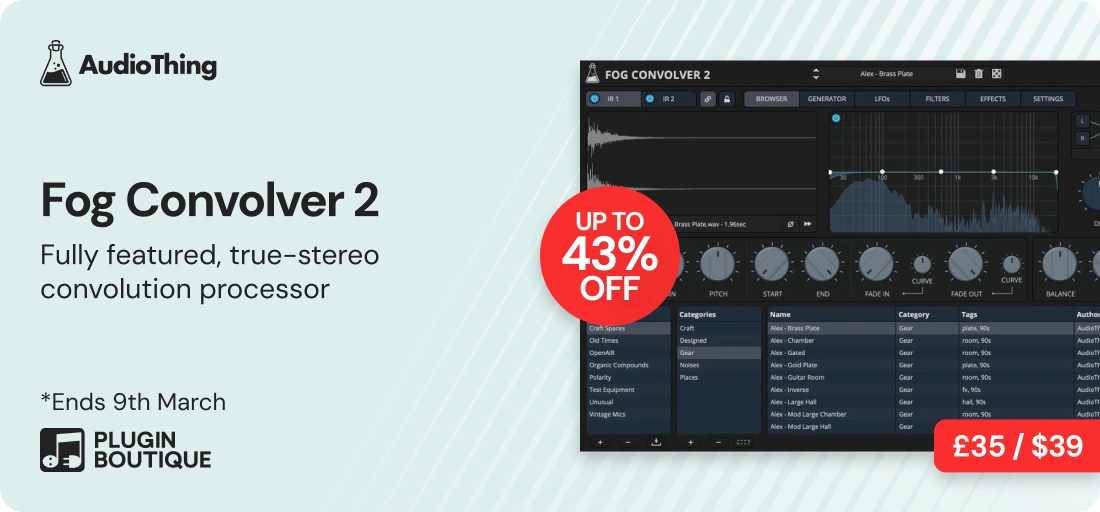 AudioThing Fog Convolver 2 Sale